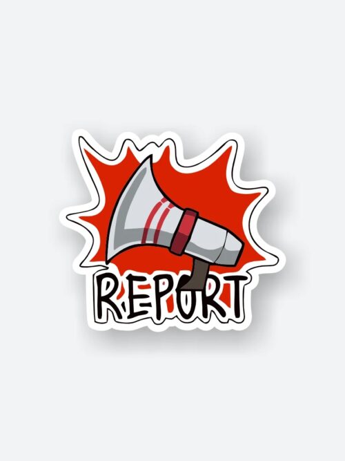 Among Us Report Sticker