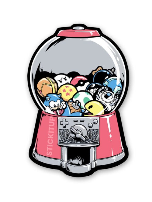 Anime Candy Machine Sticker