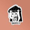Anime Girl Panic Sticker