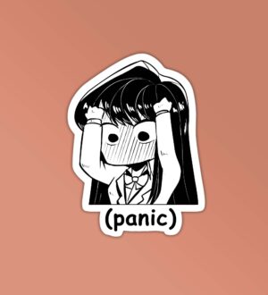Anime Girl Panic Sticker