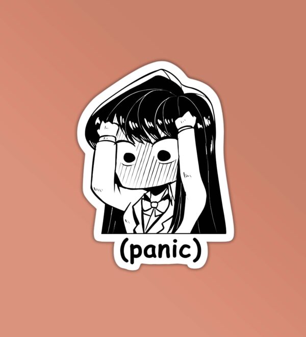 Anime Girl Panic Sticker Anime Girl Panic Sticker