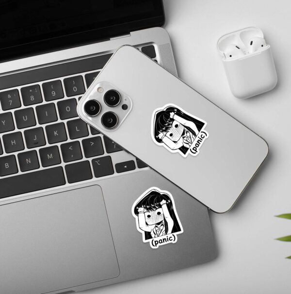 Anime Girl Panic Sticker Anime Girl Panic Sticker