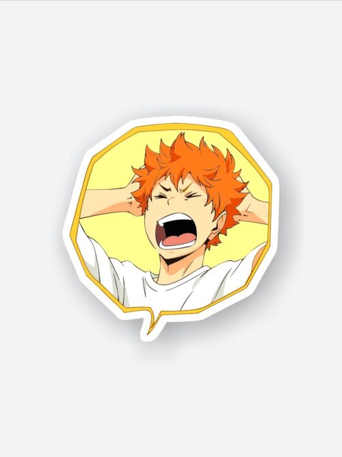 Annoyed Shoyo Hinata Sticker