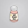 Anti Delulu Pills Witty Stickers