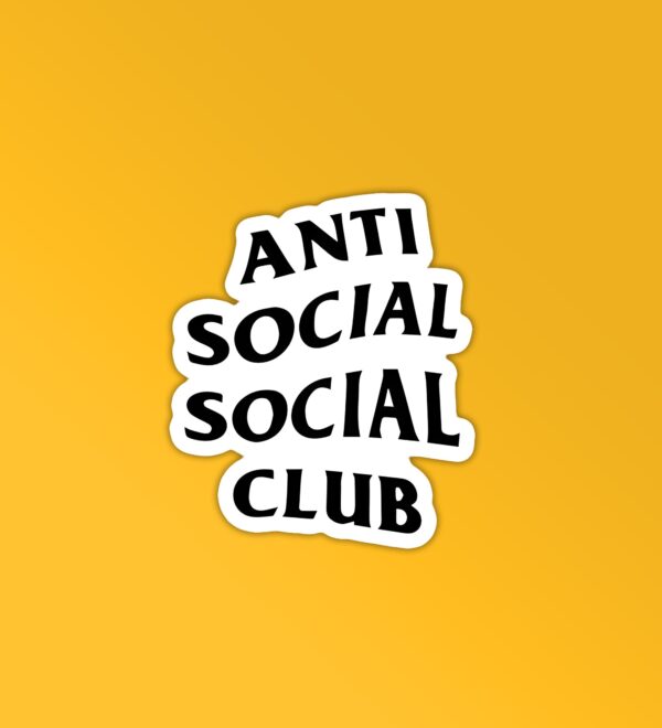 Anti Social Sticker Anti Social Sticker