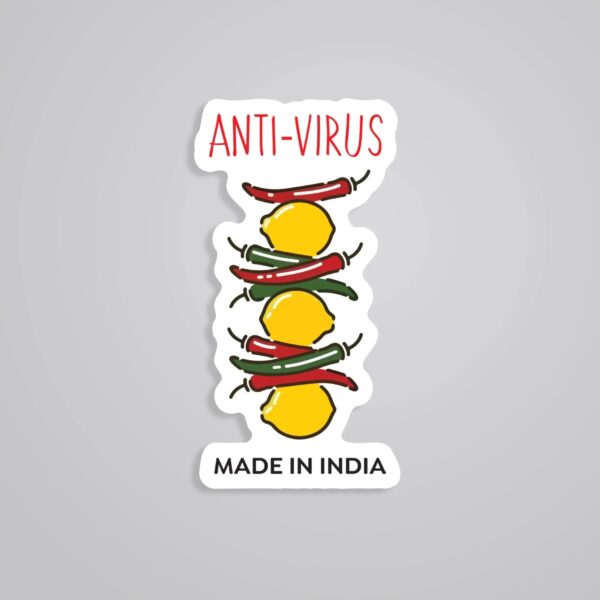 Anti Virus Made In India Witty Stickers Anti Virus Made In India Witty Stickers