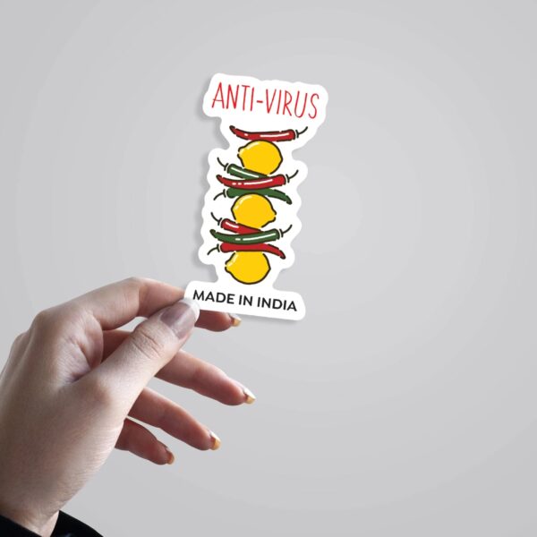 Anti Virus Made In India Witty Stickers Anti Virus Made In India Witty Stickers