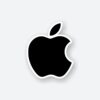 Apple Black Logo Sticker