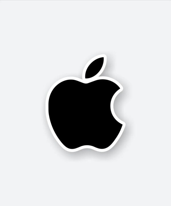 Apple Black Logo Sticker Apple Black Logo Sticker