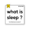 Architecture Student Sticker