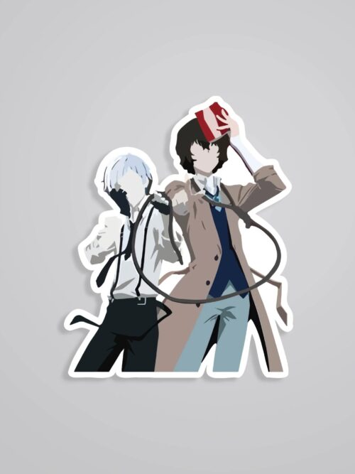 Armed Detective Duo Dazai And Atsushi Anime Stickers