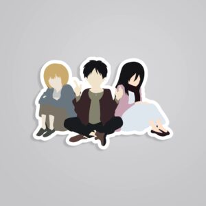 Armin Eren And Mikasa Aot Anime Stickers Armin Eren And Mikasa Aot Anime Stickers