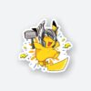 Armored Pikachuu Sticker