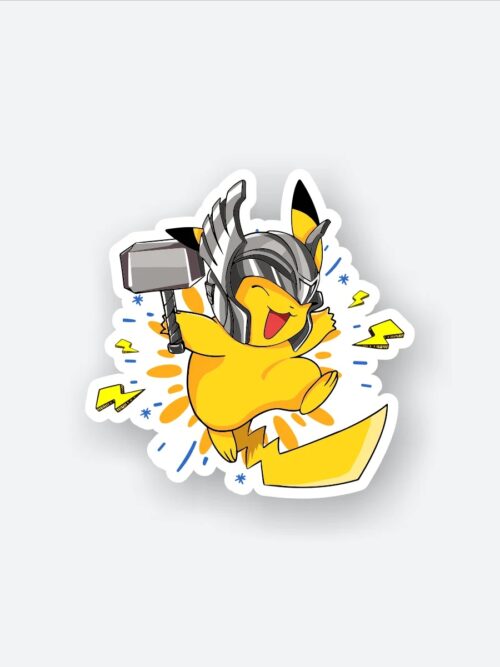 Armored Pikachuu Sticker