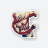 Armored Titan Attacking Sticker
