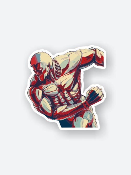 Armored Titan Attacking Sticker