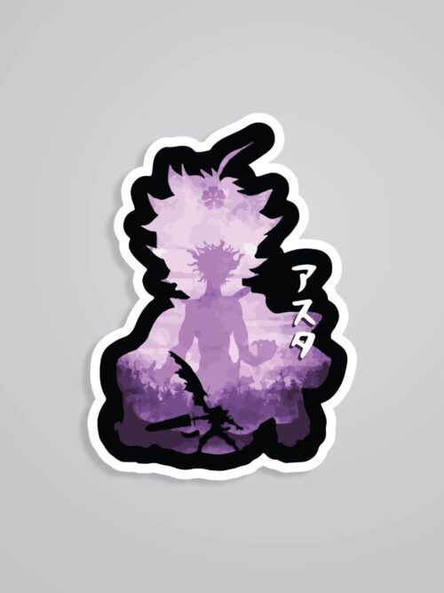 Asta Silhouette Anime Stickers