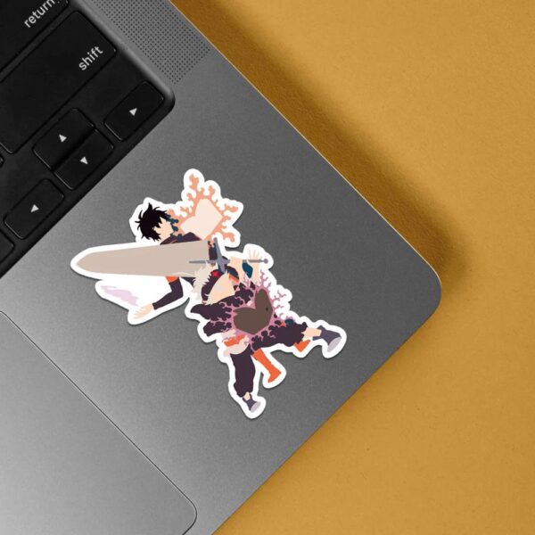 Asta And Yuno Back To Back Anime Stickers