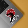 Asta In A Demonic Silhouette Anime Stickers