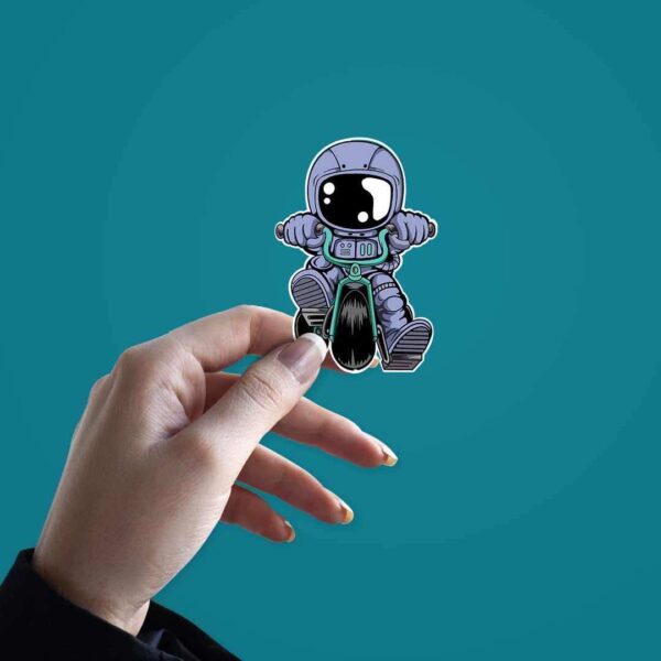 Astronaut Bike Sticker