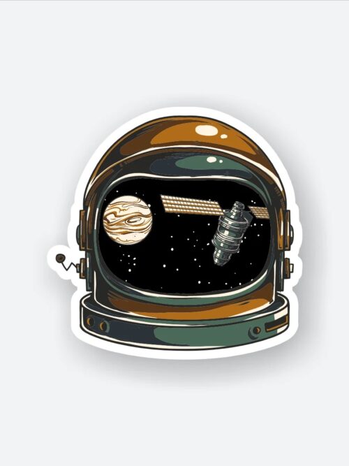 Astronaut Helmet Sticker