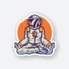 Astronaut Meditating Sticker