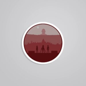 Attack On Titan In Red Anime Stickers Attack On Titan In Red Anime Stickers