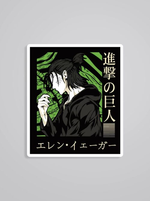 Attack On Titan Eren Yeager Anime Stickers