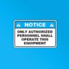 Authorized Personnel Sticker