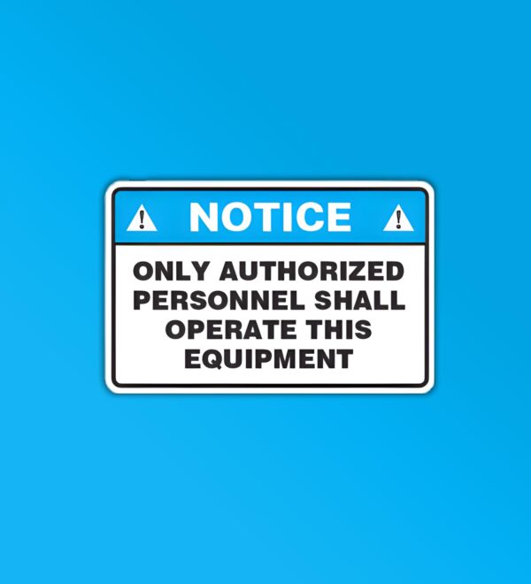 Authorized Personnel Sticker Authorized Personnel Sticker
