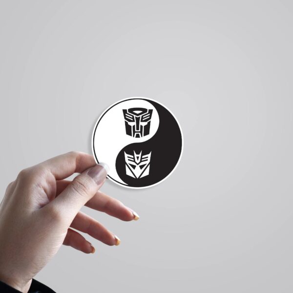Autobot Deception In Black White Movies Stickers