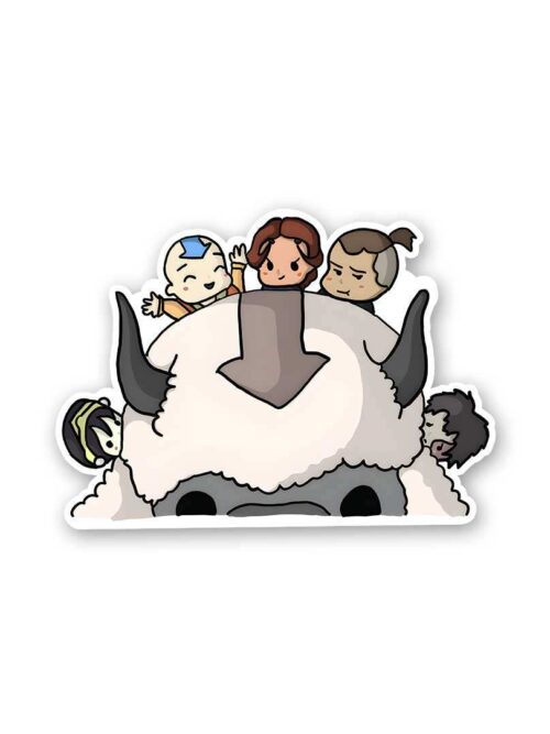 Avatar The Last Air Bender Cute Sticker Sticker