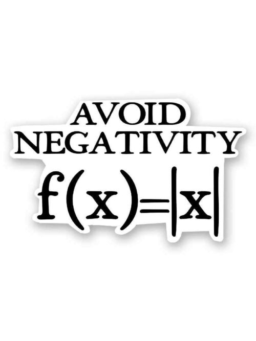 Avoid Negativity Sticker