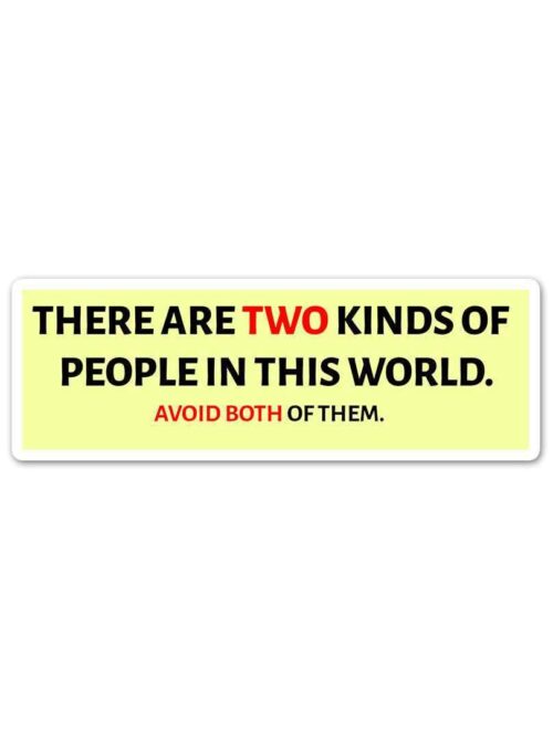 Avoid Both Of Them Sticker