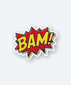 BAM Pop Art Comic Sticker BAM Pop Art Comic Sticker