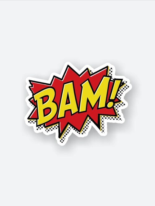BAM Pop Art Comic Sticker