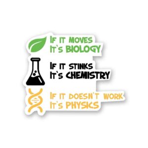 BIOLOGY _ CHEMISTRY _ PHYSICS Sticker BIOLOGY _ CHEMISTRY _ PHYSICS Sticker