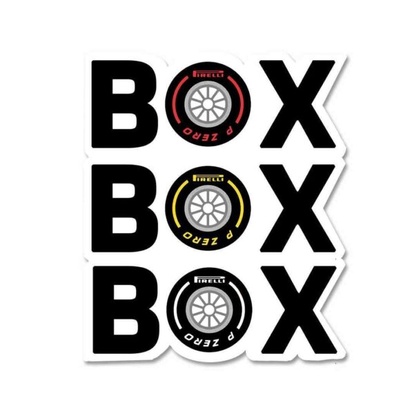 BOX BOX BOX Sticker