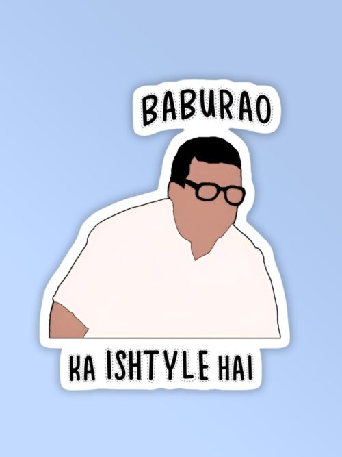 Baburao Ka Ishtyle   Laptop Phone Sticker