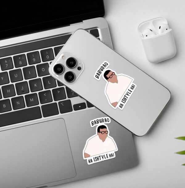 Baburao Ka Ishtyle Laptop Phone Sticker Baburao Ka Ishtyle Laptop Phone Sticker