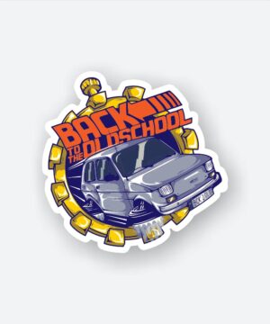 Back To Old School Sticker Back To Old School Sticker