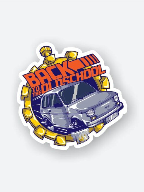 Back To Old School Sticker