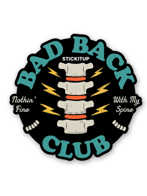 Bad Back Club Sticker