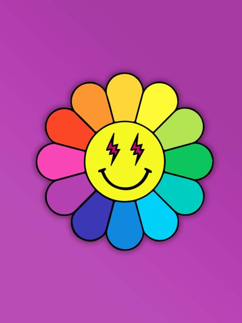 Bad Bunny Flower Sticker