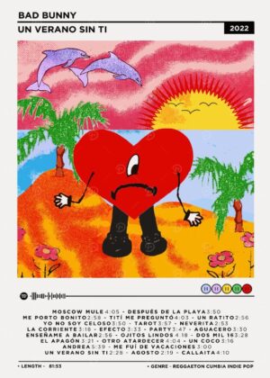 Bad Bunny Un Verano Sin Ti Music Poster