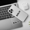 Baka Text Laptop Mobile Stickers