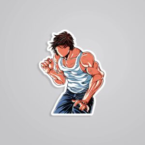 Baki Minimalist Anime Stickers Baki Minimalist Anime Stickers