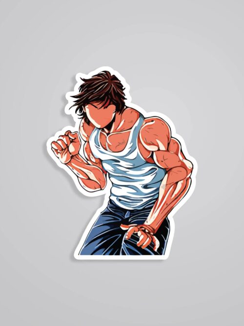 Baki Minimalist Anime Stickers