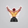Baki The Beast In Human Form Anime Stickers