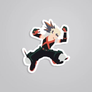 Bakugo Minimalist Anime Stickers Bakugo Minimalist Anime Stickers